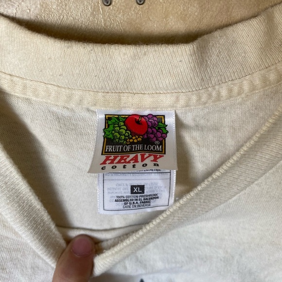 Anarchy Ale Brewing White Graphic T-Shirt Thrashed Vintage FruitLoom USA XL - Picture 6 of 8